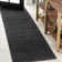 Asaldis Solid Low-Pile Black Rug