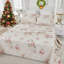 Ensemble de draps 100 % coton égyptien, 4 pièces, 800 fils/cm², style vintage luxueux à motifs floraux botaniques, idéal pour la chambre à coucher, la chambre d'amis ou le dortoir étudiant, en toutes saisons.-128817906-130902031