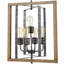 Lustre rectangulaire unique à 5 lumières Brimson
