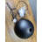 Modern Glossy Black Dome Chandelier