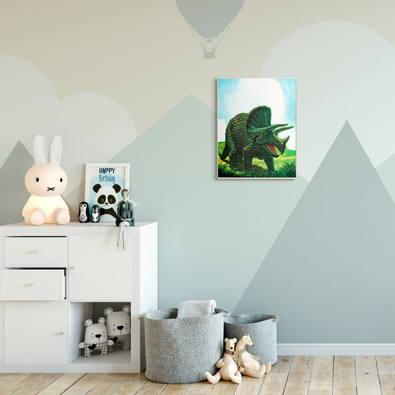 Art sur fond de dinosaure Levins, Plaque murale, H 19 po x l 13 po