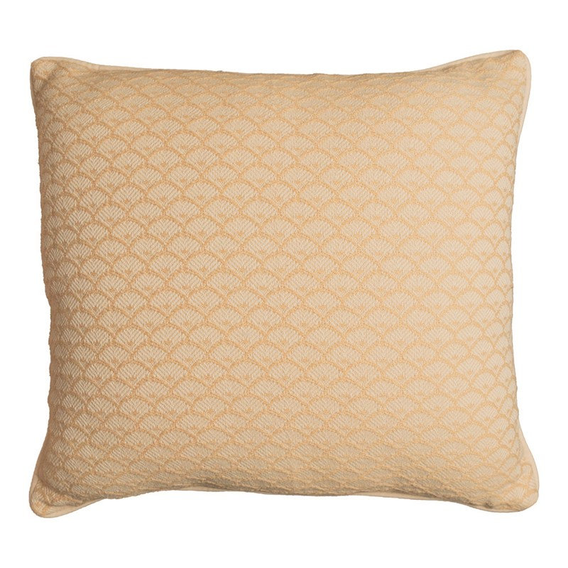 Manual Woodworkers & Weavers Scalloped Square Accent Pillow 21 x 21 Tan, TAN