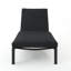 Chaise longue inclinable avec coussin Altje
