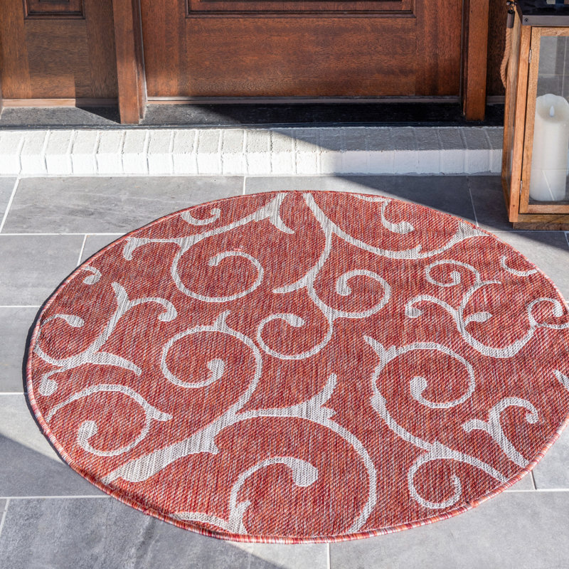 Charlton Home® Coutu Floral Indoor/Outdoor Rug & Reviews | Wayfair