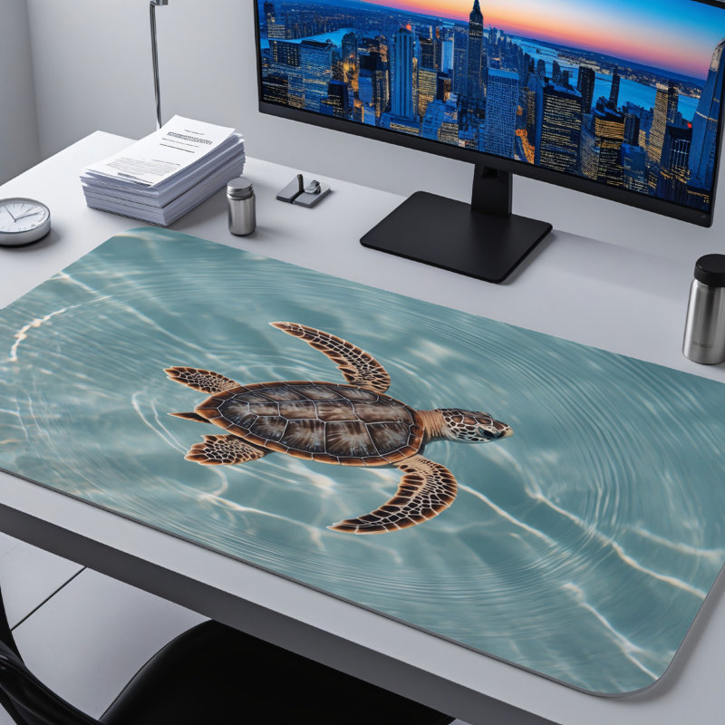 Polyester Desk Pad, 14.4x12.1