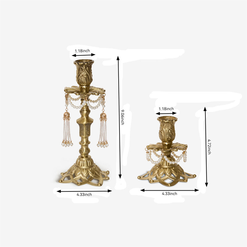 Bougeoir de table en résine 9,06 po H