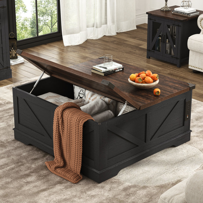 Vardell 40” Coffee Table, Black