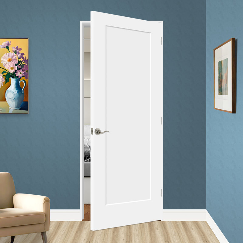 Dalle de porte intérieure en bois pré-percé 80 po, Oui, 32 po x 80 po