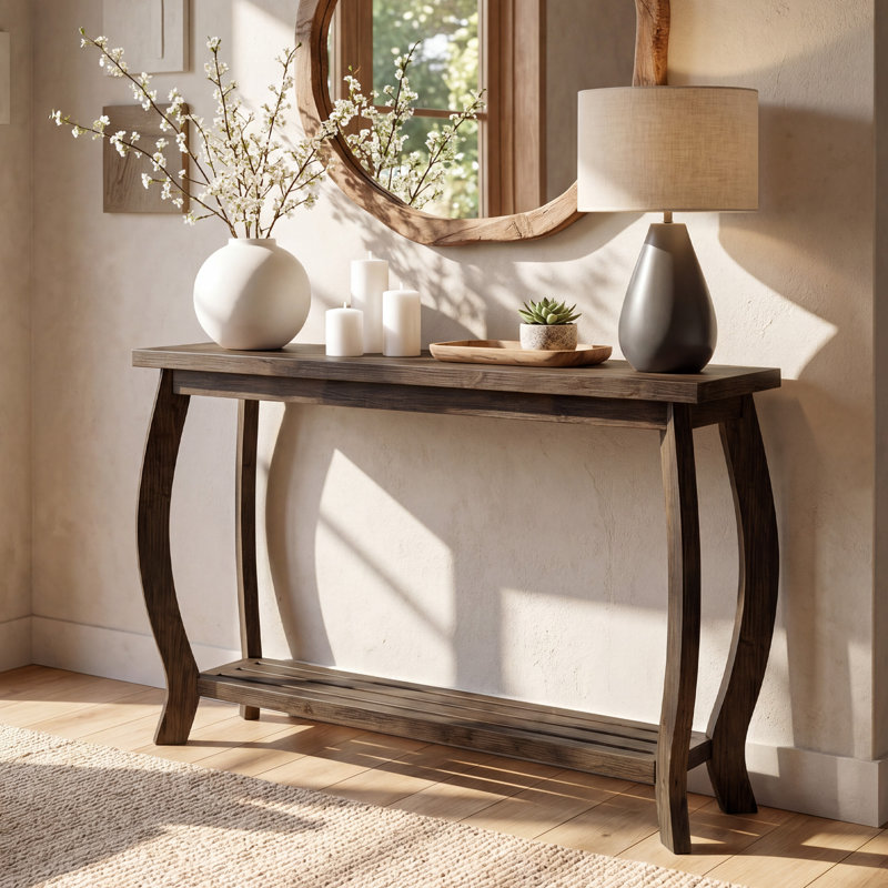 105cm Solid Wood Console Table