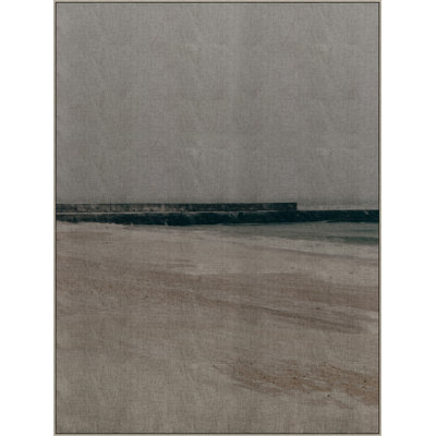«Winter Sea 2» par Thom Filicia - Peinture sur toile avec cadre flottant