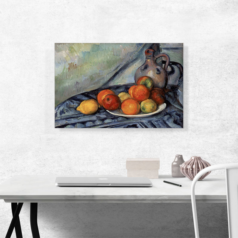 «Fruit And A Jug On A Table» - impression, H 18 po x l 26 po x P 0,75 po