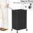 Laundry Hamper With Wheels,Metal Wire Frame Rolling Laundry Basket With Removable Bag,100L Dirty Clothes Hamper Organizer Dorm Room Storage For Bedroom,Bathroom-647163559