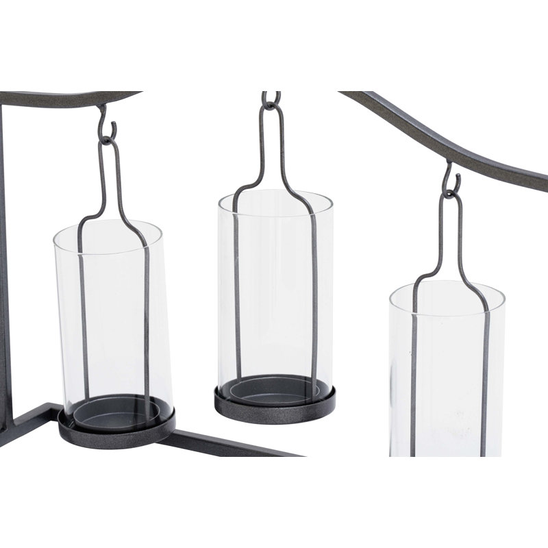 Votive en métal et en verre