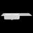 42'' W x 22'' D Solid Surface Vanity Top Rectangular White Vanity Sink Countertop with Left Drain Pre-drilled Faucet Hole