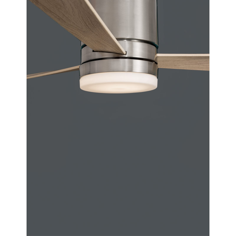 132cm Ceiling Fan with LED Lights, Nickel
