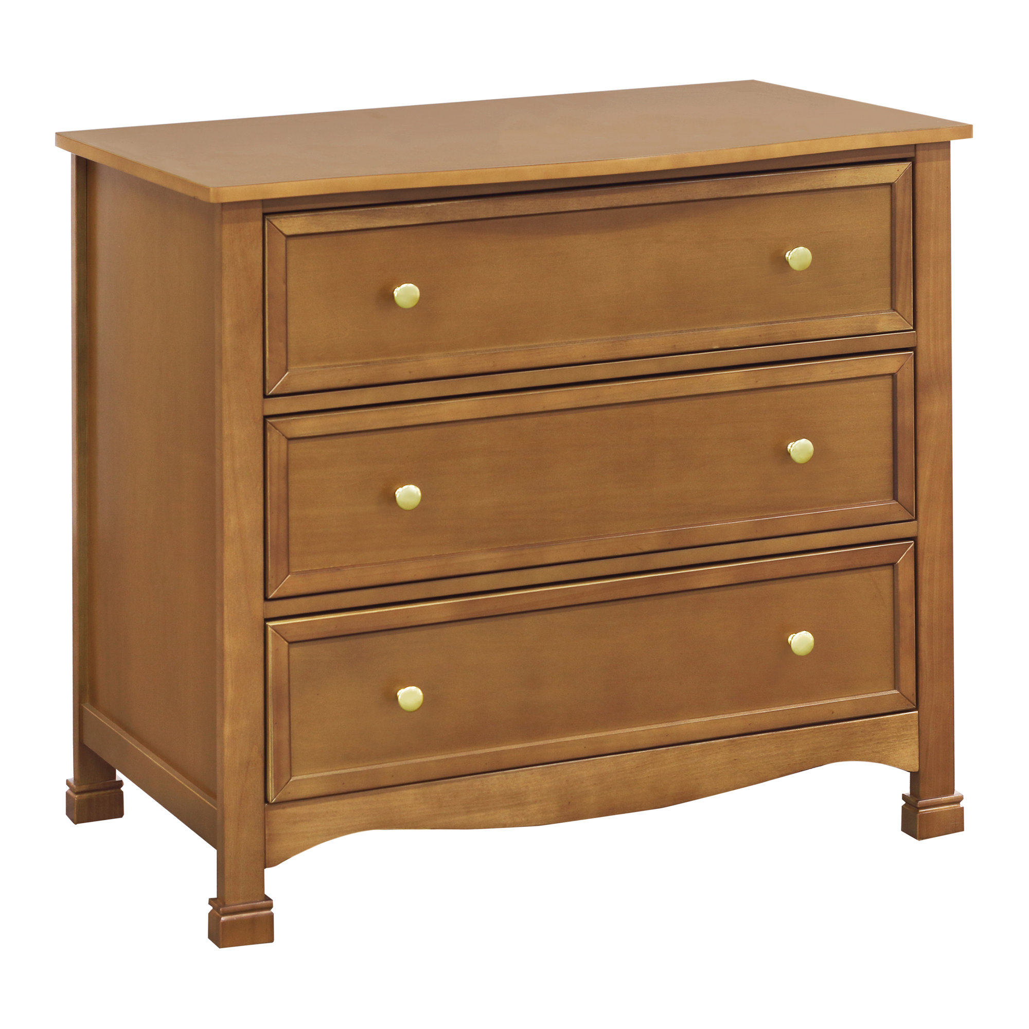 Kalani 3 Drawer Dresser, Chestnut