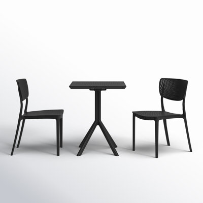 Farrah 31" Square 2-Person Bistro Set