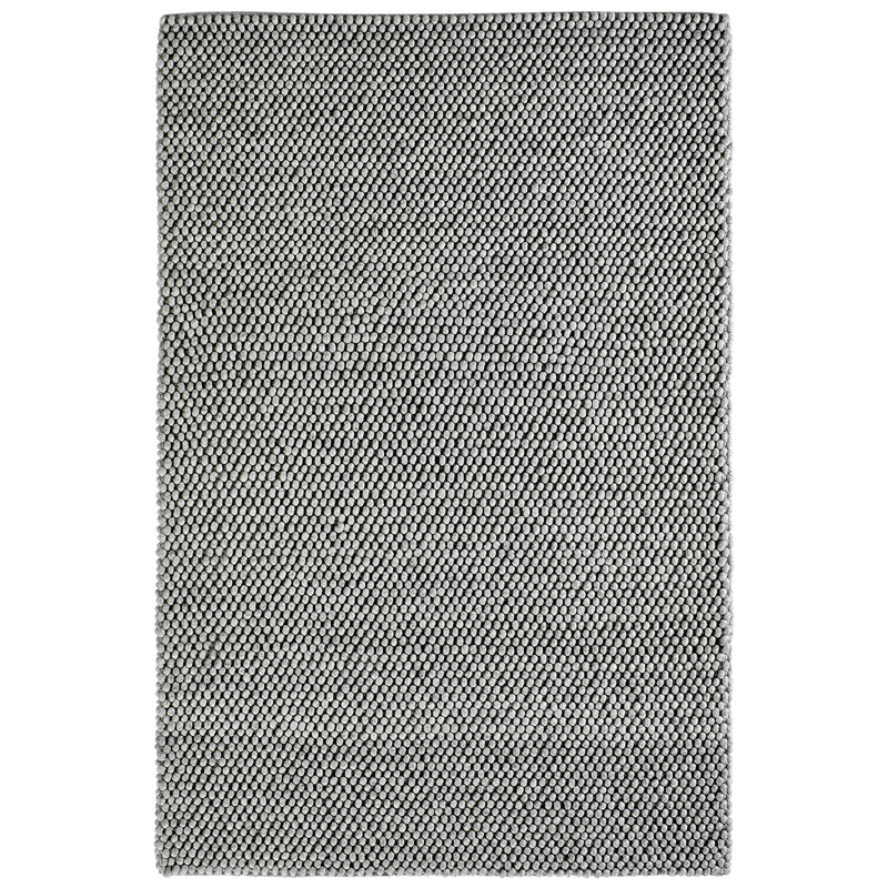 Loft Geometric Handmade Area Rug, Rectangular 160 x 230cm, Silver