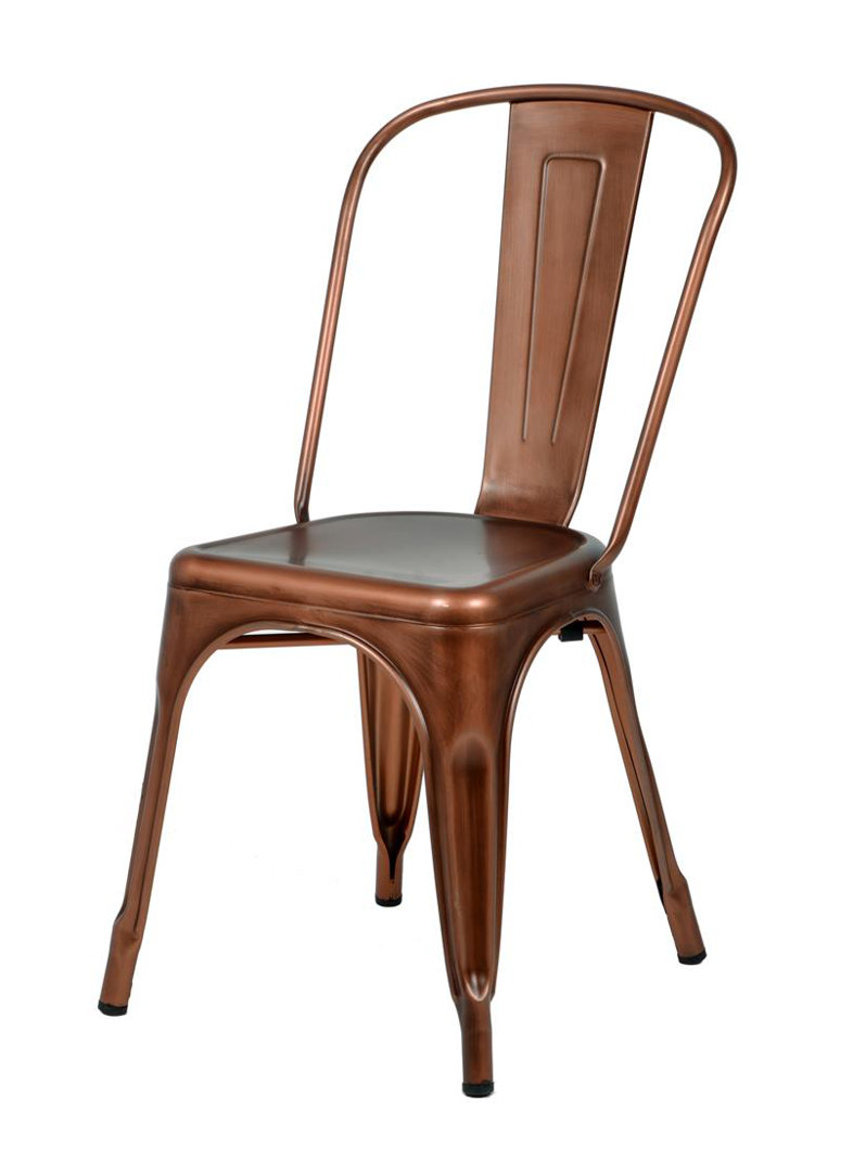 Katsikis Outdoor Stacking Dining Side Chair (Set of 4) Williston Forge 