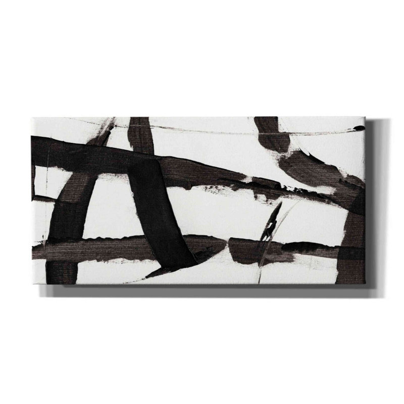 «Obsidian Harmony II» par Tim O'toole, art mural sur toile, H 12 po x l 24 po x P 0,75 po