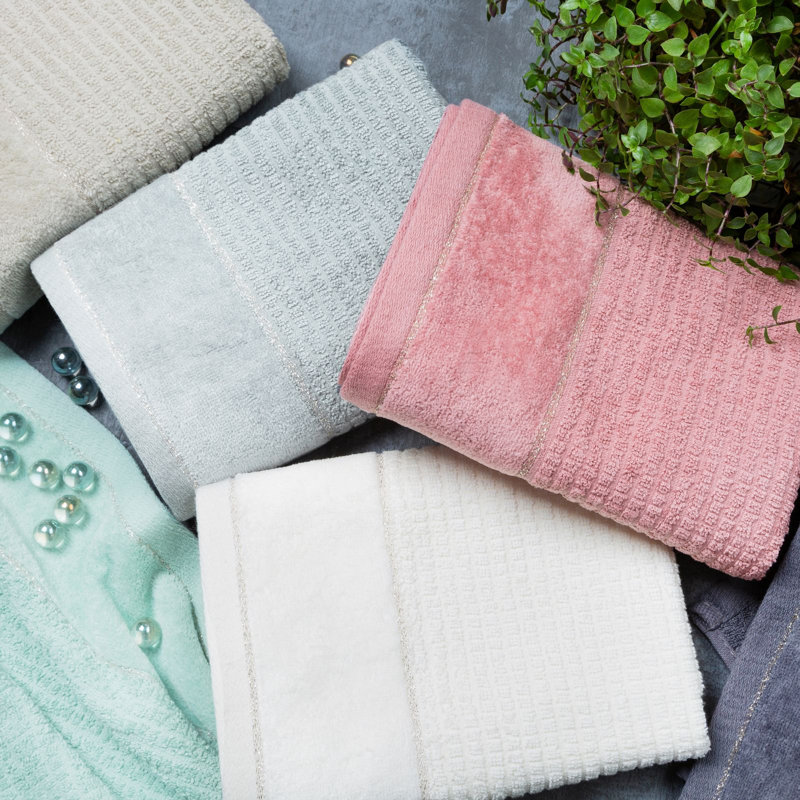 Hoke Midweight Jacquard Hand Towel, Beige