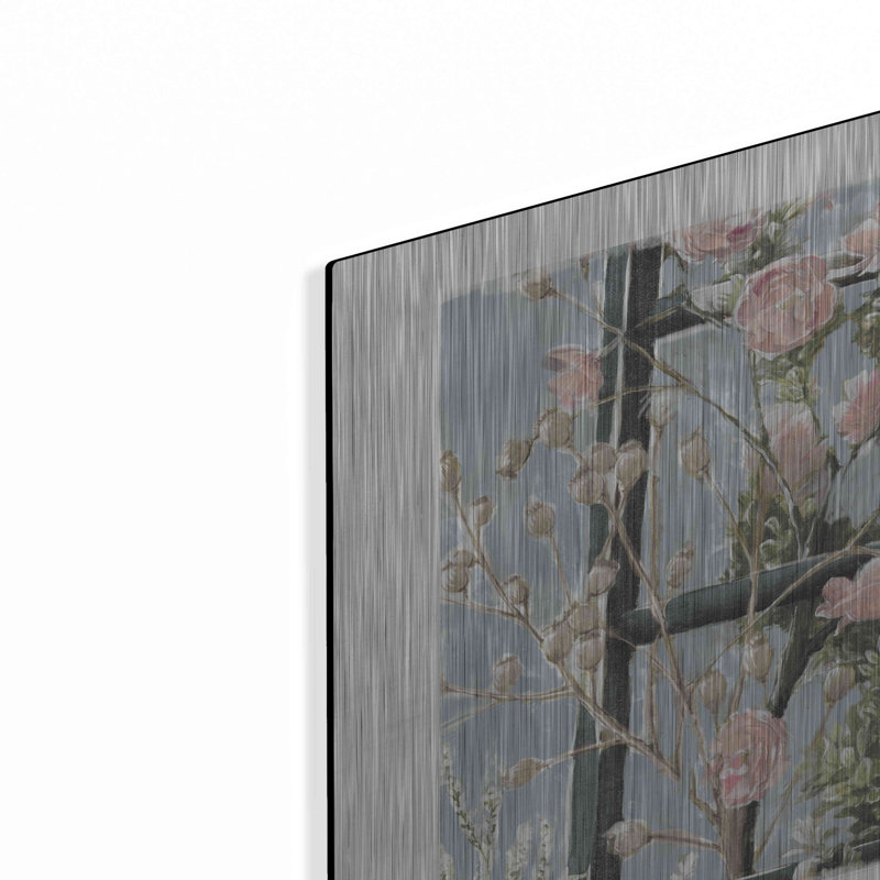 «Black Ladder» par White Ladder, art mural en métal, H 12 po x l 16 po