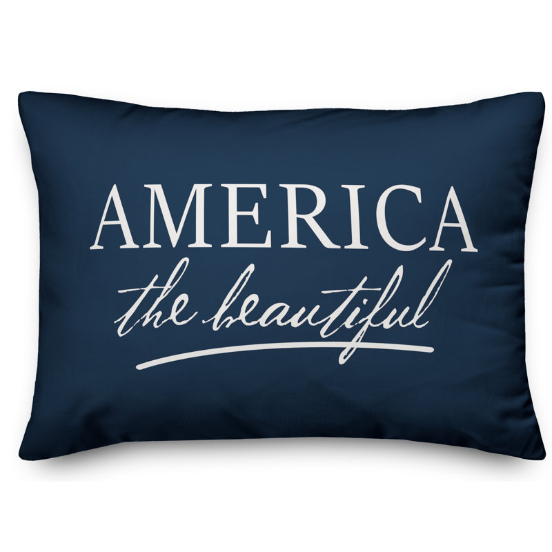  Coussin lombaire intérieur / extérieur America the Beautiful, polyester
