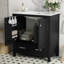Meuble-lavabo avec lavabo en céramique, 2 portes et un tiroir-1142115080-1142115082