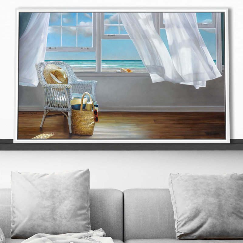 " Sense Memory " by Karen Hollingsworth, 21.5" H x 33.5" W x 2" D, White Floater Frame