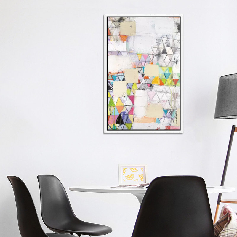 Cover up 1 Piece Painting on Canvas, 101.6cm H x 66.04cm W x 3.81cm D, White Framed