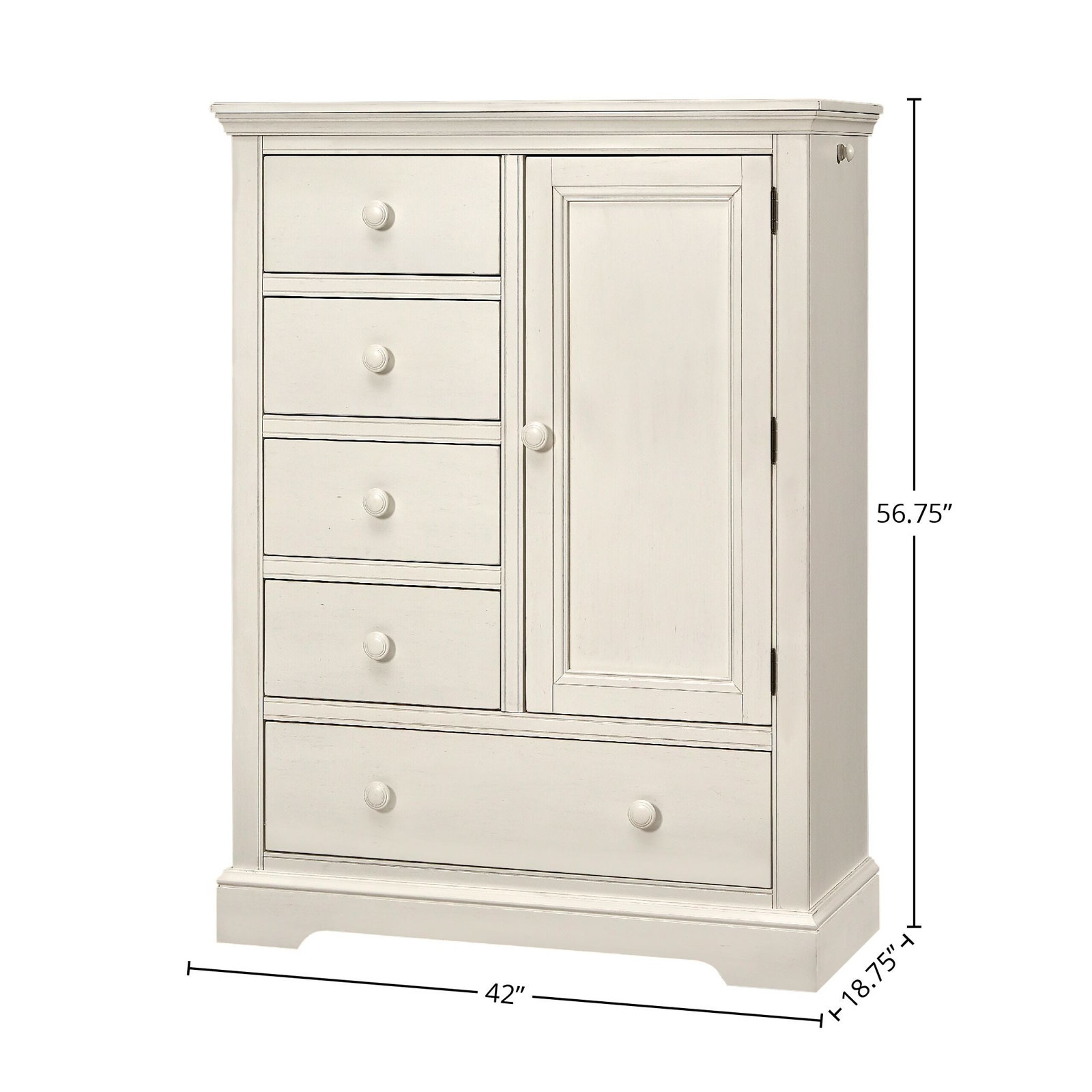 Charter Armoire, White Dove