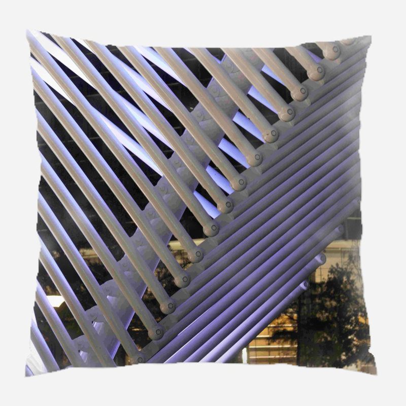 Abstract Microsuede Reversible Throw Pillow
