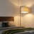 Montage Modern 60" Black LED Floor Lamp with Tan Fabric Drum Shade, Bulb Included-954732195-1038233512