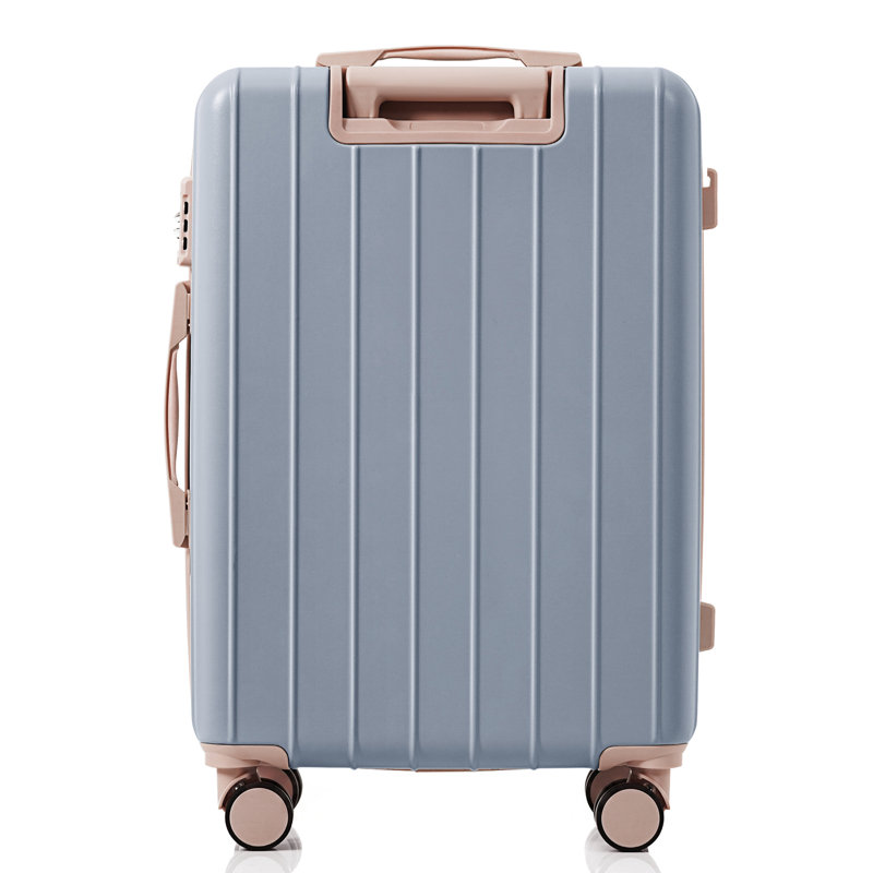 Premium ABS Travel Luggage Set , 3-Piece TSA Lock Suitcase Ensemble with 20, 24, and 28 Inch Sizes with 360° Spinner Wheels, light blue