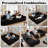 Boneless 105" 2 - Piece Upholstery Compression Sofa with 3 Seats, Corduroy Sectional Couch, No Assembly Required-122842006-121580362