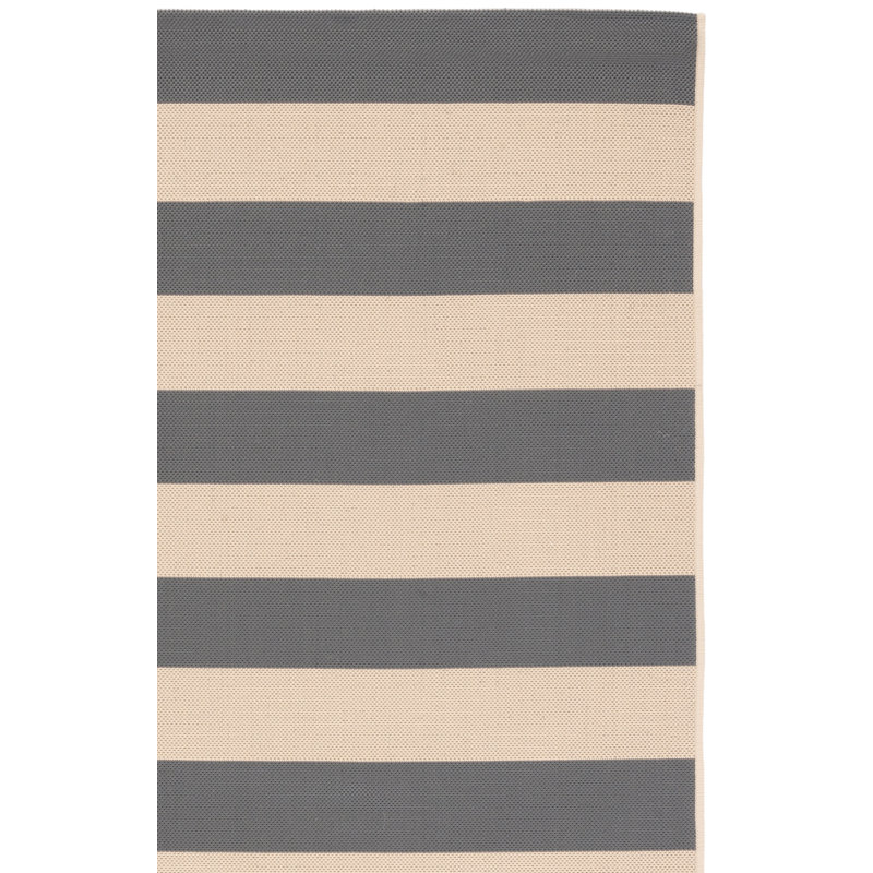 Tapis d'intérieur / extérieur à rayures Durain Performance, Rectangle 4 pi x 5 pi 7 po