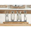 Panneau décoratif en aluminium et métal argenté avec base en bois-20525787