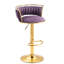 Christal Height Adjustable Swivel Bar Stool-425865442-425865238