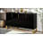 Modern sideboard with Four Doors, Metal handles & Legs and Adjustable Shelves Kitchen Cabinet-1218123099