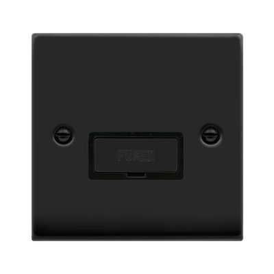 Matt Black 13A Fused Ingot Connection Unit