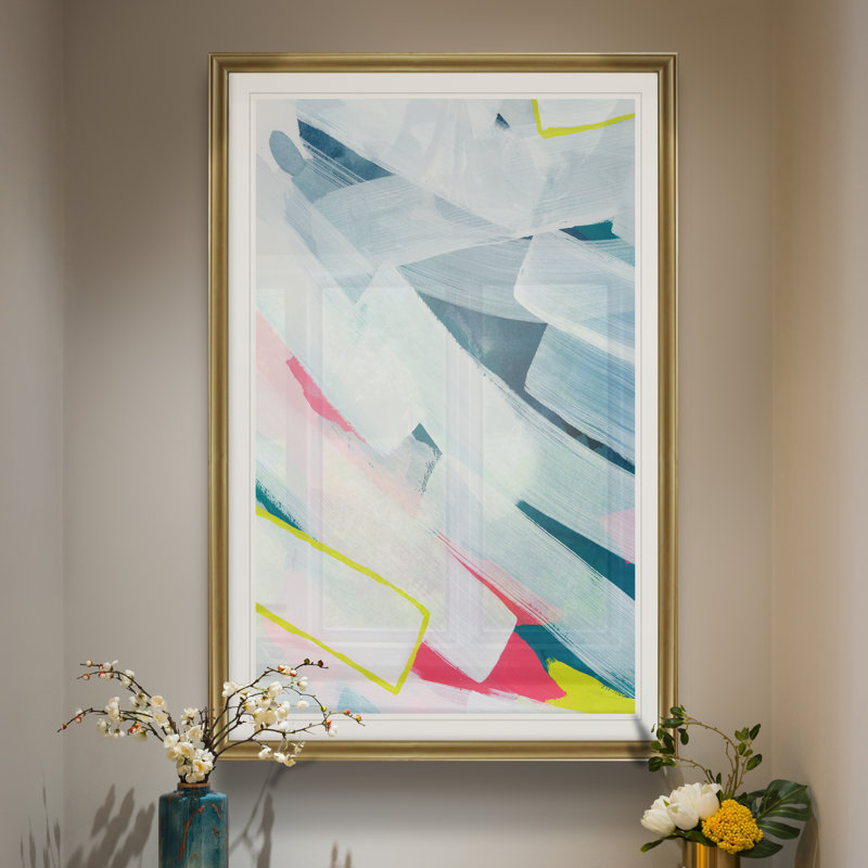 « enfold i »-reproduction d’art sur toile, H 26,5 po x l 36,5 po x P 1,5 po, Cadre doré