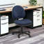 Chaise de bureau réglable pivotante en tissu-1075737970