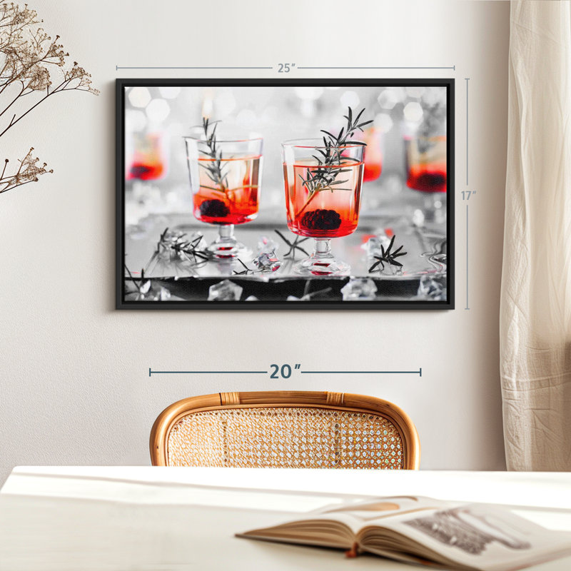 Impression sur toile Blackberry Whiskey, H 17 po x l 25 po