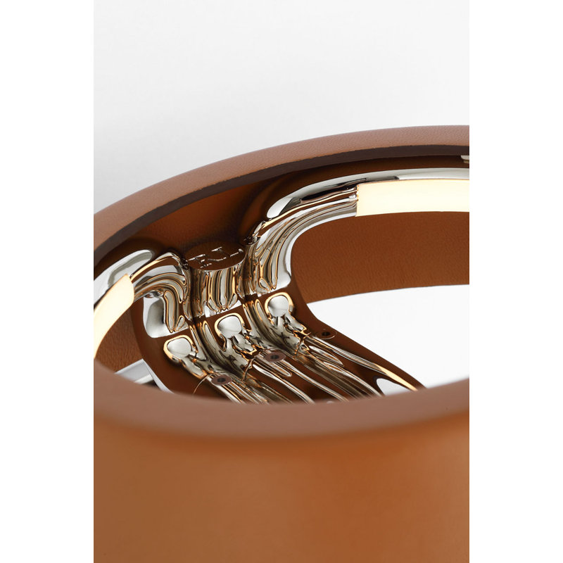 Hudson St. 8" Sconce, Nutmeg, Polished Nickel