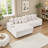 111.4‘beige Flannelette Sofa-1524447070