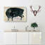 Black Bull by Mochizuki Gyokusen - Wrapped Canvas-55371744