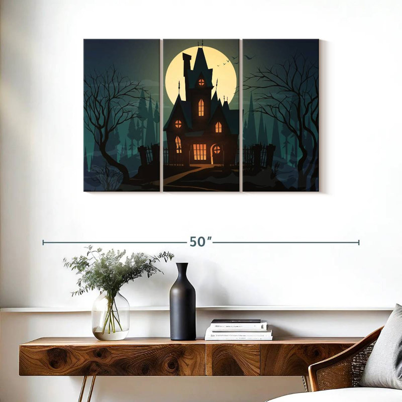 Hitzel Halloween House, 24" H x 38" W