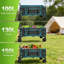 Large Capacity Folding Camping Wagon - Collapsible Outdoor Utility Cart With Adjustable Handle