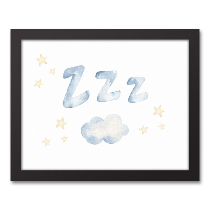 «ZZZ Stars Cloud», art encadré, H 15,75 po x l 12,75 po x P 1,75 po