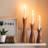 Wooden Taper Candle Holders - Wood Taper Candle Holders For Table Centerpiece - Wood Candlestick Holders (9", 8", 6") - Wooden Candlestick Holder For 7/8" Candle Stick Candlesticks Holders Woods